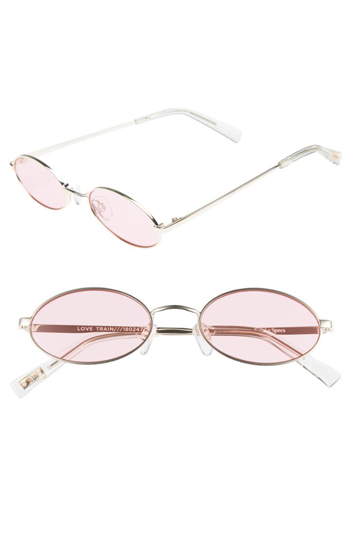 Women's Le Specs Love Train 51mm Oval Sunglasses -