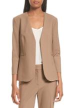 Women's Theory Lindrayia B Betoken Wool Blend Blazer - Brown