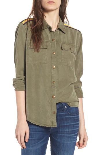Women's Splendid Military Shirt - Green