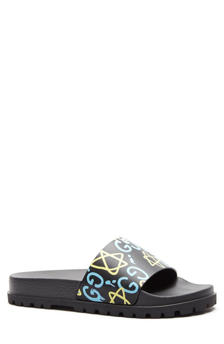 Men's Gucci 'pursuit Treck' Slide Sandal Us / 5uk - White