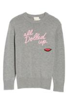 Women's Kate Spade New York All Dolled Up Sweater, Size - Grey