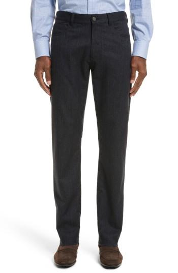 Men's Canali Fit Jeans, Size 48r Eu - Blue