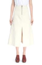 Women's Chloe Workwear A-line Midi Skirt Us / 34 Fr - White