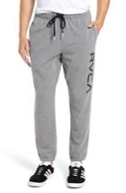 Men's Rvca Big Logo Sweatpants, Size - Grey