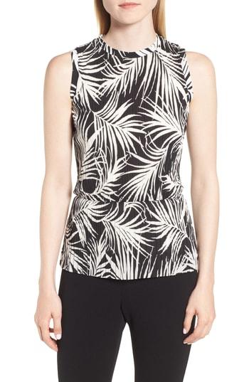 Women's Boss Emirna Print Blouse - Black