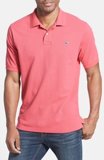 Men's Vineyard Vines Classic Pique Knit Polo - Red