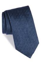 Men's Brioni Solid Silk Tie, Size - Blue