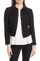 Women's Rebecca Taylor Sparkle Tweed Jacket - Black