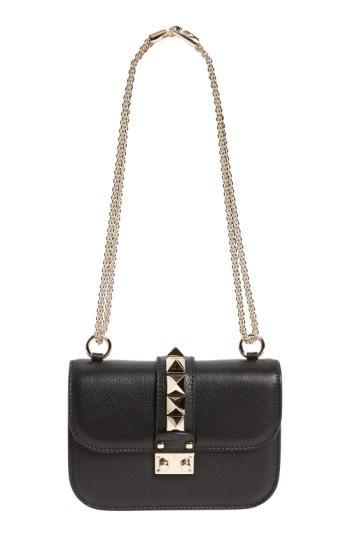 Valentino Garavani Rockstud - Small Lock Leather Crossbody Bag -