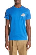 Men's Moncler Maglia Double Logo - Blue