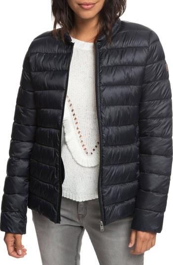 Women's Roxy Endless Dreaming Puffer Coat - Black