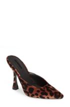 Women's Topshop Gloss Almond Toe Mule .5us / 35eu M - Brown