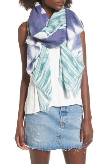 Women's Sole Society Ikat Kimono Scarf, Size - Blue