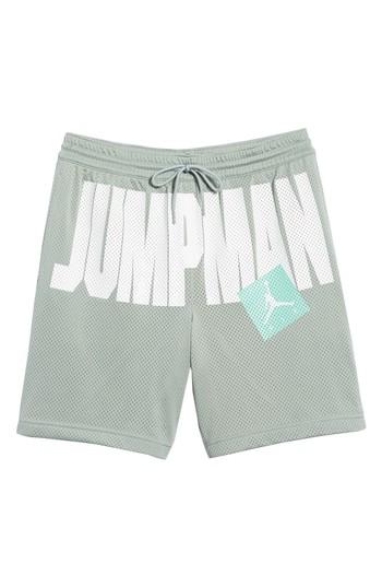 Men's Nike Jumpman Air Mesh Shorts, Size - Blue/green