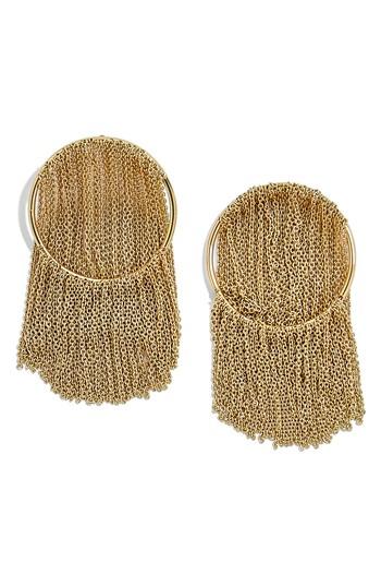 Women's Baublebar Chain Waterfall Hoop Earrings