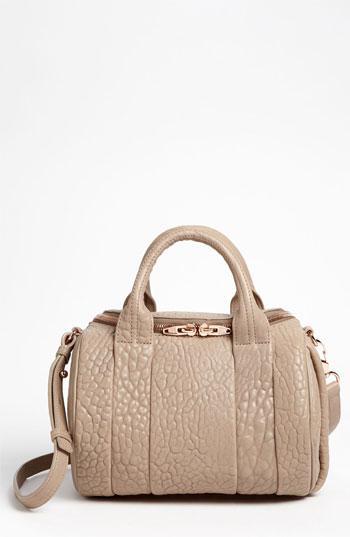 Alexander Wang 'rockie - Rosegold' Leather Crossbody Satchel,