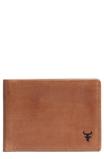 Men's Trask Canyon Super Slim Leather Wallet - Brown