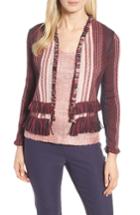 Women's Nic+zoe City Of Dreams Fringe Jacket - Purple