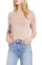 Women's Halogen Tie Back Shimmer Sweater, Size - Pink