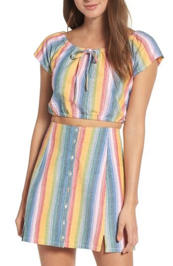 Women's Obey Carmen Stripe Top - Green
