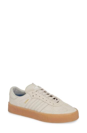 Women's Adidas Samba Rose Sneaker M - Beige