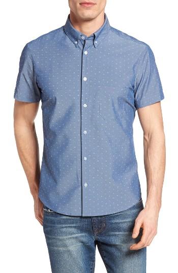 Men's Mizzen+main Kingston Poseidon Slim Fit Print Performance Sport Shirt