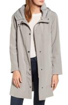 Women's Gallery A-line Raincoat - Grey