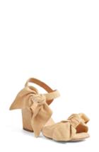 Women's Bill Blass Carmen Bow Sandal M - Beige