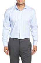 Men's Bugatchi Trim Fit Stripe Dress Shirt .5 - Blue