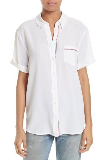 Women's Equipment Betty Silk Shirt - White