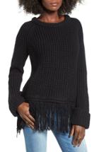 Women's Moon River Fringe Hem Sweater