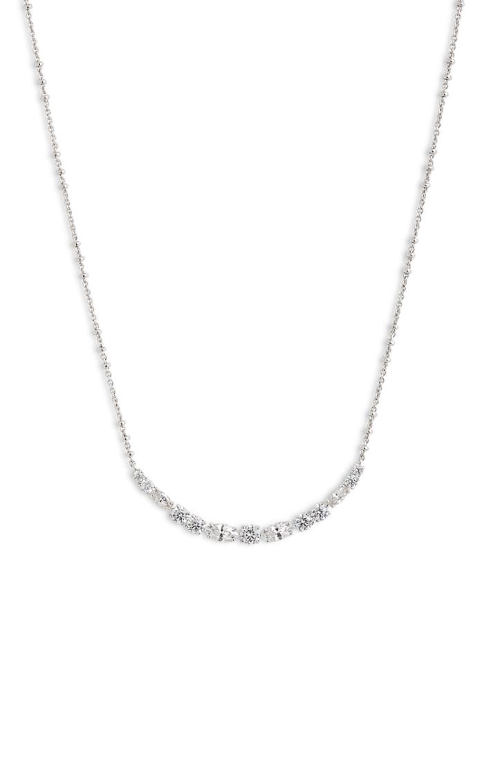 Women's Nordstrom Cubic Zirconia Bar Necklace