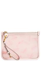 Moschino Transparent Logo Pouch - Pink