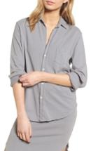 Women's Frank & Eileen Tee Lab Knit Button Down Shirt - Grey