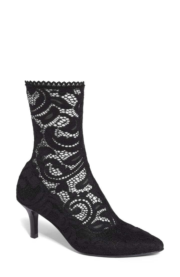 Women's Opening Ceremony Queen Stretch Lace Sock Bootie