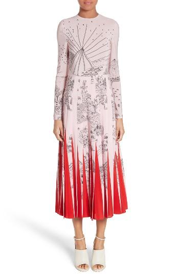 Women's Valentino Jungle Of Delight Print Silk Dress