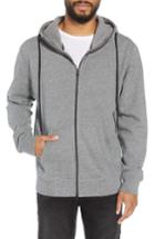 Men's Hudson Jeans Regular Fit Hooded Zip Sweatshirt - Grey