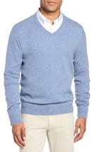 Men's Nordstrom Men's Shop V-neck Cashmere Sweater - Blue