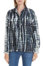 Women's 3x1 Nyc Drew Tie Dye Oversize Shirt - Blue