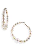 Women's Leith Iridescent Bead Hoop Earrings