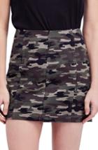 Women's We The Free By Free People Modern Femme Camo Skirt - Green