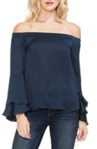 Women's Vince Camuto Bell Sleeve Off The Shoulder Top - Blue