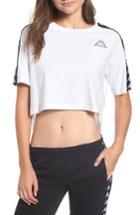 Women's Kappa Crop Athletic Tee - White