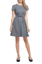 Women's Gal Meets Glam Collection Jenny Wallpaper Rose Jacquard Fit & Flare Dress