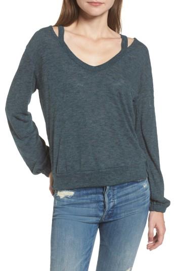 Women's Splendid Ashbourne Cutout Top - Blue/green