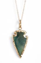 Women's Love's Affect Stone Arrowhead Necklace