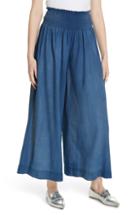 Women's La Vie Rebecca Taylor Wide Leg Tissue Denim Pants - Blue