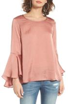 Women's Socialite Bell Sleeve Top - Pink