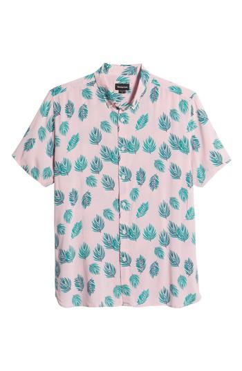 Men's Barney Cools Holiday Woven Shirt - Pink