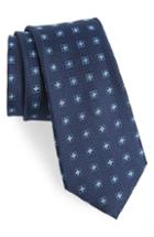 Men's Nordstrom Men's Shop Sandy Medallion Silk Tie, Size - Blue